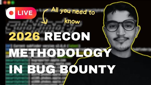 【中文字幕】2026最新Recon方法！如何高效进行Bug Bounty信息收集