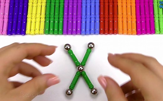 Learn Alphabet-Learn Colors with sticks and balls- Make English Letters A to Z-