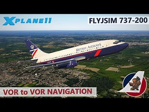 VOR to VOR Navigation in X-Plane 11 with the FlyJSim 737-200