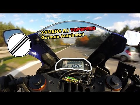 YAMAHA R3 TOPSPEED 🏍💨 on German Autobahn!🇩🇪