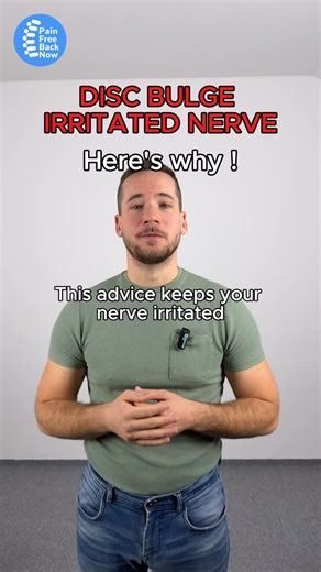 Disc Bulge • Herniation • Sciatica Recovery on Instagram: "This advice keeps your nerve irritated. Push through pain. Stretch more. Ignore symptoms. That is not healing. That is overload. An irritated nerve needs less irritation, not more force. Recovery starts when the nerve is calmed first and movement is reintroduced at the right time. Comment PAINFREE to get the FREE Disc Recovery Guide. #discbulge #discbulgerecovery #sciatica #backpain #nervepain #lowerbackpain #backpaintruth #backpainrecov