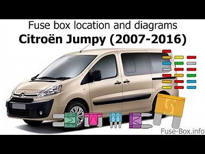 Fuse box location and diagrams: Citroen Jumpy (2007-2016)