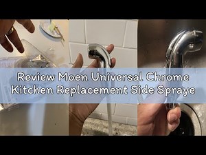 Review Moen Universal Chrome Kitchen Replacement Side Sprayer, for Use with Kitchen Sink Faucets, 17