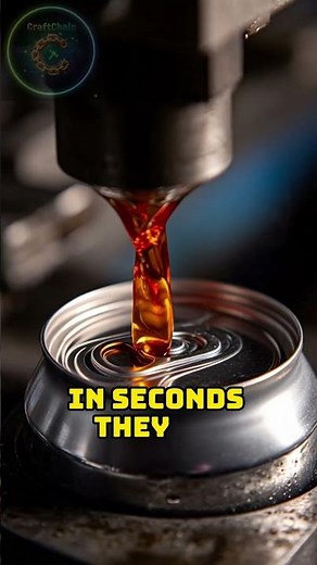 How Aluminum Cans Are Made Step by Step #shorts