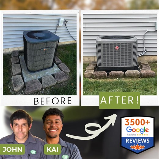 ☀️ Reliable comfort, installed right in Lodi! Our skilled HVAC install team - John J. and Kai F. - just completed a Rheem high-efficiency system installation featuring a 3-ton AC and a 96% furnace built for comfort and performance. 💪 Backed by 10-year parts and 10-year labor warranties, this setup ensures peace of mind for years to come. 📅 Upgrade your comfort today! Book online at jandjplumbing.com/book | J&J Plumbing, Heating, Cooling, & Electric - Akron