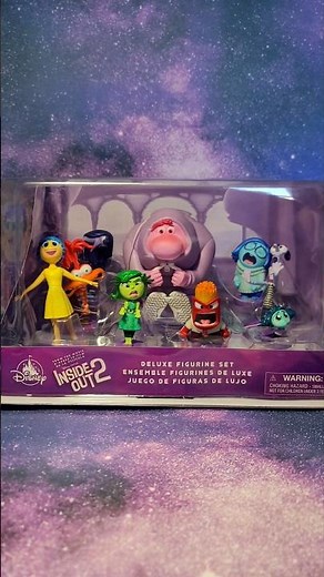 INSIDE OUT 2 DELUXE FIGURINE SET COMPLETE COLLECTION FROM THE DISNEY STORE!