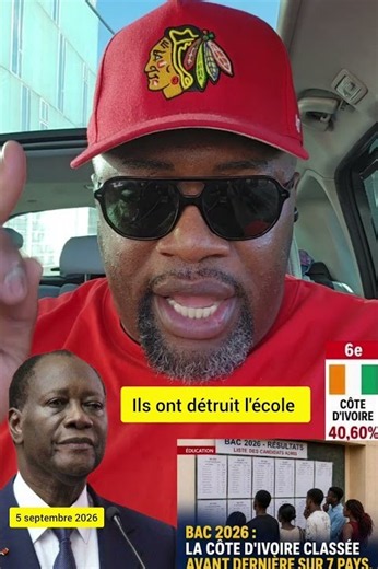 Just like the economy, he has ruined the Ivorian education system. Bravo to the AES countries