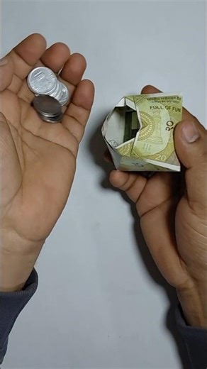 Coins Bank Making With Currency Note | Money Box #shorts