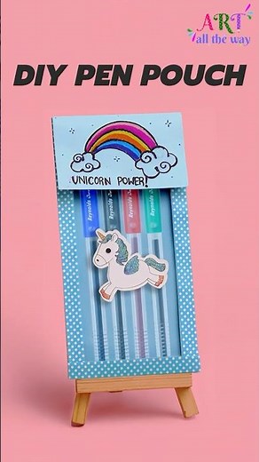 DIY Pen Pouch | Easy Handmade Pencil Case #shorts