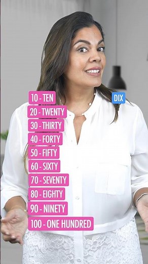 Count from 10 to 100 in French #french #languagelearning #numbers #viralshorts