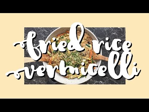 Fried Rice Vermicelli Recipe (Vegan)