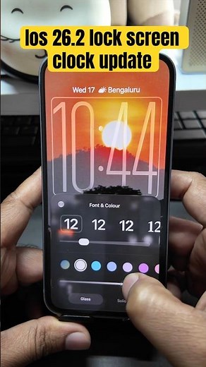 New Lock Screen Clock Customization in iOS 26.2