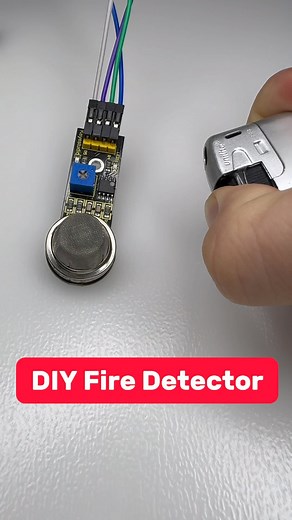 arduiNote on Instagram: "Amazing DIY Fire Detector using a Gas Sensor #arduino #electronics #engineering #fire #electrician #technology"