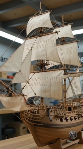 Building a Mini Pirate Ship From Scratch 🏴‍☠️🔧 Satisfying ASMR