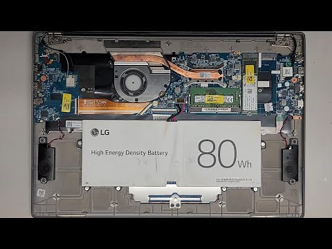 LG Gram 17Z90N 17Z90N-R.AAC8U1 Disassembly RAM SSD Hard Drive Upgrade Battery Replacement Repair