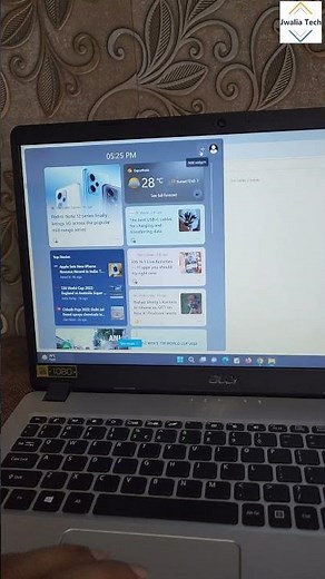 Open and Add Widgets in Windows Computer by using this keyboard shortcut