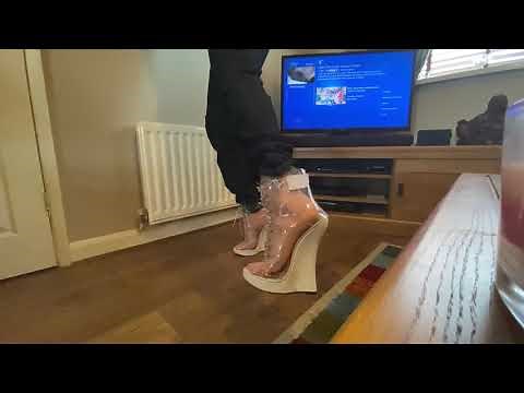 7 inche extreme perspex wedges - walking