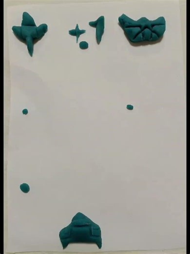 Clay Stop-Motion SpaceShip Game Stop-Motion 🚀👾 #stopmotion