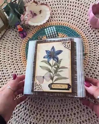 Unique Handmade Vintage Junk Journal for Creative Writing