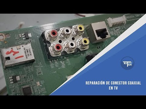 Coaxial connector repair on TV
