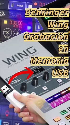 Paso a paso de grabacion memoria USB en consola digital behringer WING. #curiososaudiopro #tucoachdeaudio #behringerwing #digitalmixer #usbrecording #operadordeaudio #audioengineer #fohmix #tecnicodeaudio #audioparaiglesias #mezcladordigital #sonidoprofesional | Curiosos Audio Pro