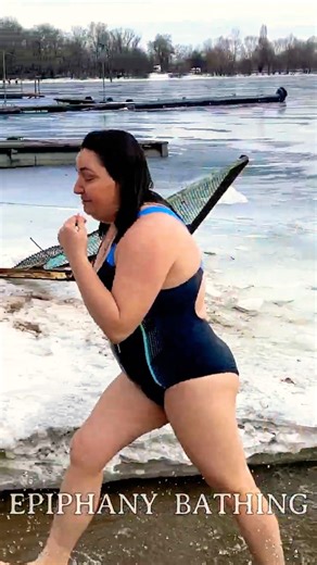 SWIMMING WINTER 2025| Epiphany bathing | BATHING IN ICE WATER #32 #bathing #baptism