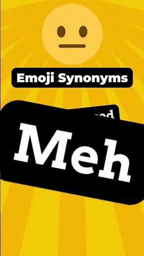 Emoji Vocabulary: 😐 Neutral Face Synonyms #englishlanguage #emojiwordplay