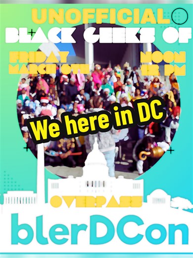 Black Geeks of Blerdcon 2026 Cosplay Photo/Video Shoot Here is thrilled time and location for the unofficial Black Geeks of Blerdcon has been set. Come out Friday March 6th at noon at the overpass area in-between the hotels for out unofficial Blerdcon meetup hosted by Blerdography & Blerdover. Tag yourself if you're coming out.