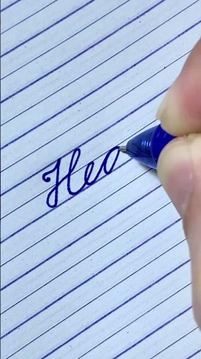 “Heart” How to write in English cursive writing | Daily usable words | Cursive handwriting practice