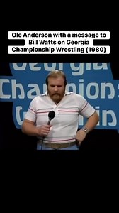 Ole Anderson with a message to Bill Watts on Georgia Championship Wrestling (1980) | NWA Wrestling Memories