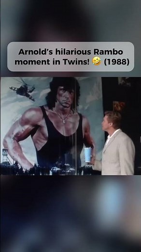 Arnold Schwarzenegger’s hilarious Rambo joke in Twins (1988) 💪😂
