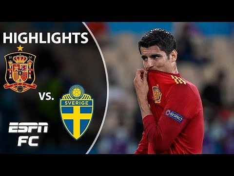 Alvaro Morata MISSES A SITTER as Spain is frustrated in draw vs. Sweden | Highlights | ESPN FC