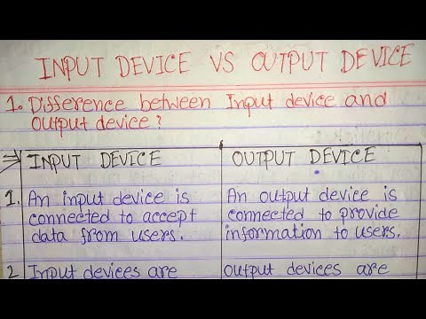Difference between input devices and output devices|input devices vs output devices|output devices.
