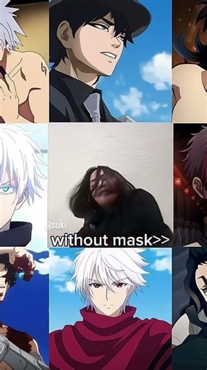 with or without mask? comment #anime #animeedit