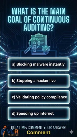 What is the main goal of Continuous Auditing?#IAM