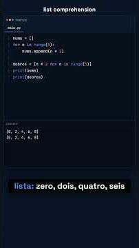 List Comprehension sem complicação