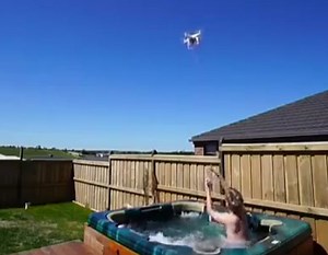 The best use for a drone.