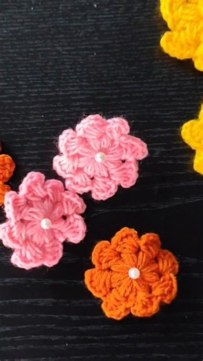 crochet hairclip #reels #shorts #crochet #hairclip #crochetforbeginners #crochetideas