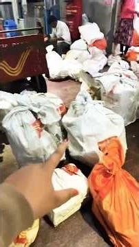 Indian post Parcel dispatch at Railway station 🚉