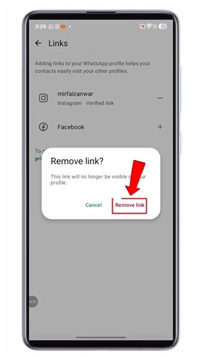 WhatsApp se instagram ka link kaise remove karen||How to remove Instagram link from WhatsApp#shorts