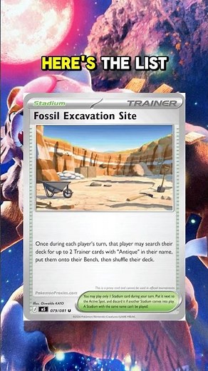 Rampardos ex W/ Bastiodon Decklist | Pitch Black | Mega Evolution | Pokemon tcg