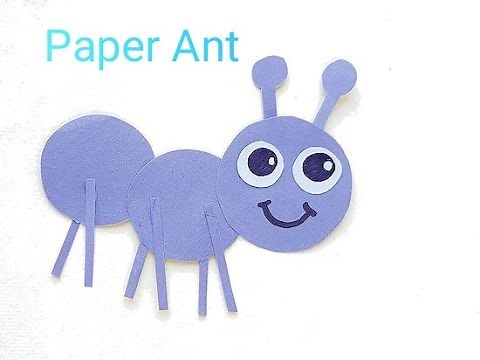 How to make easy paper ant origami/DIY paper Ant-Kids crafts