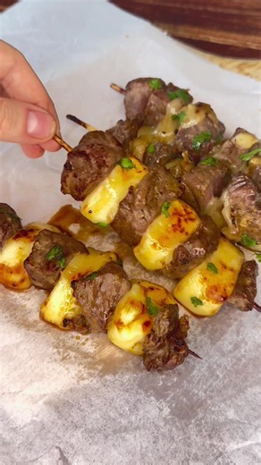 Brochettes Bœuf Fromage au Airfryer : Recette Facile