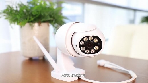 5MP Outdoor Auto Tracking Wireless Speed Dome PTZ IP Camera CMOS Sensor with Human Detection and Wifi Network Features