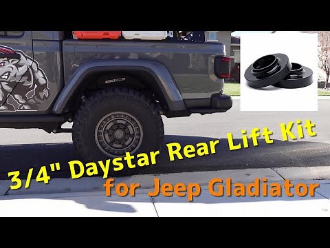 Installing a Daystar Lift Kit on the rear of my Gladiator