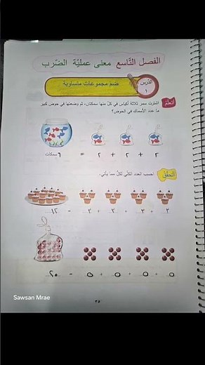حل درس معنى الضرب#صف ثاني#فصل ثاني#رياضيات#منهاج سوري