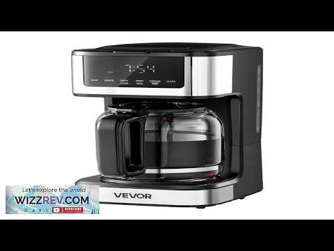 VEVOR Programmable Coffee Maker 12 Cup Programmable Drip Coffee Makers with Touch