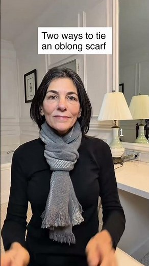 How to tie an oblong scarf 2 ways