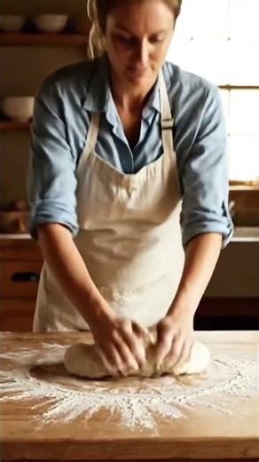 🍞 Woman Kneading Bread by Hand | Traditional Village Life Cooking ASMR 👩‍🌾