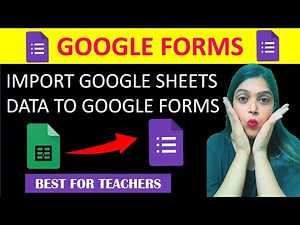 Import Google Sheets data into Google form | Create Question paper from saved question bank